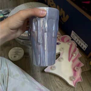 Purple Ceramic Drip Mug